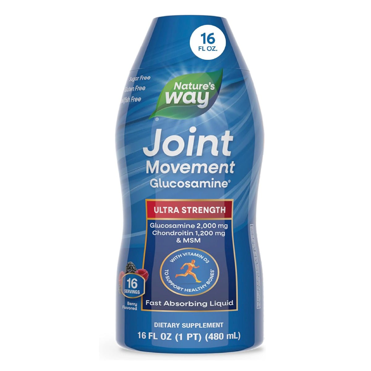 Nature's Way Joint Movement Glucosamina Líquida 480 ml Apoyo Articulaciones Huesos y Función Muscular - Hi Vitamins
