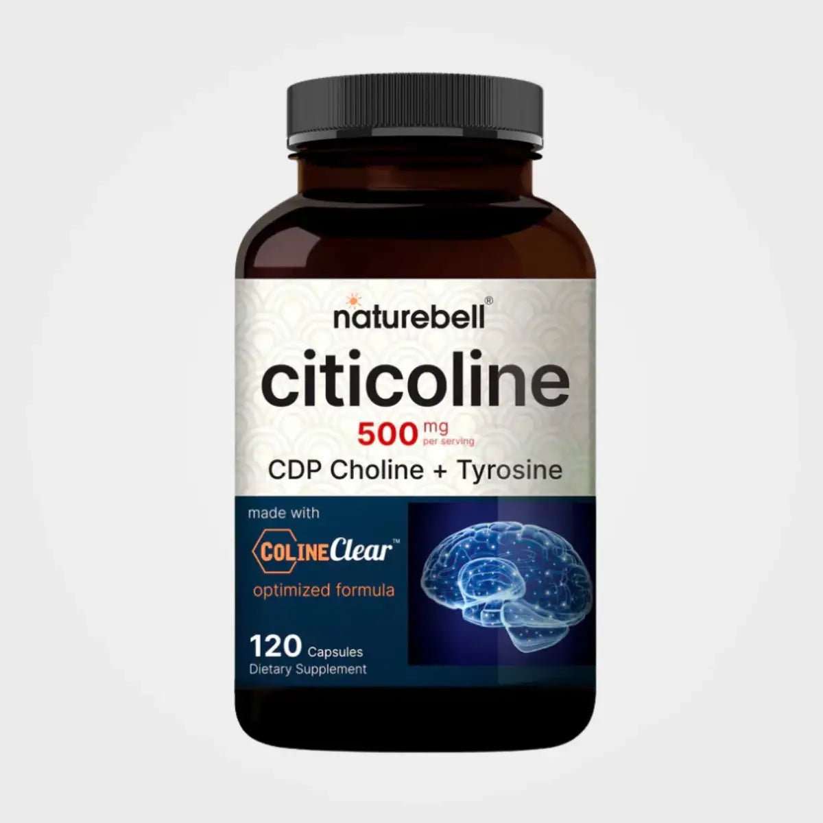 NatureBell Citicolina con Colina 500 Mg 120 Cápsulas - Hi Vitamins