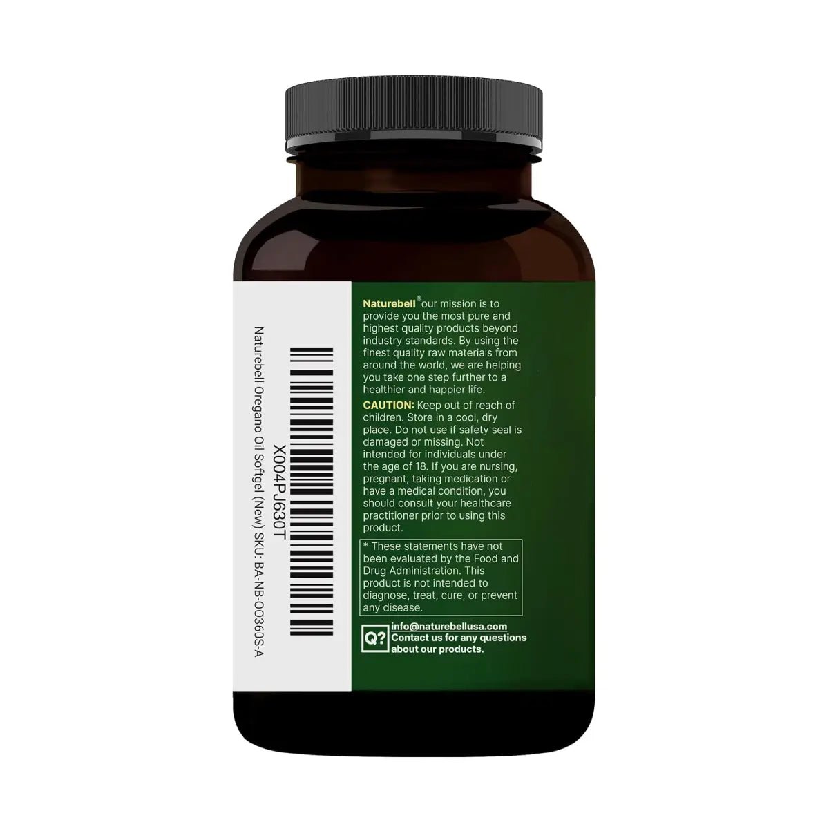 NatureBell® Aceite de Orégano con Aceite de Semilla Negra 360 Softgels - Hi Vitamins