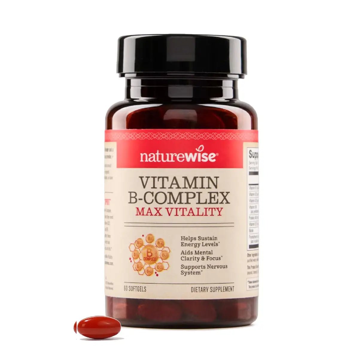 NatureWise Complejo B Completo para Energía 60 Cápsulas - Hi Vitamins