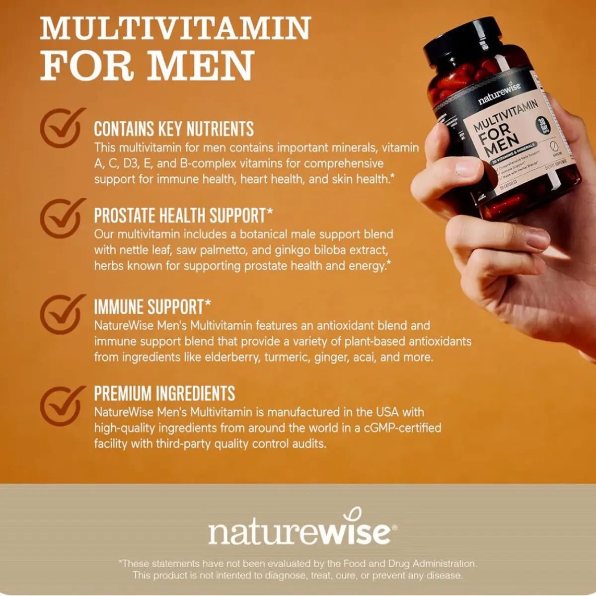 NatureWise® Multivitamínico para Hombres - Hi Vitamins