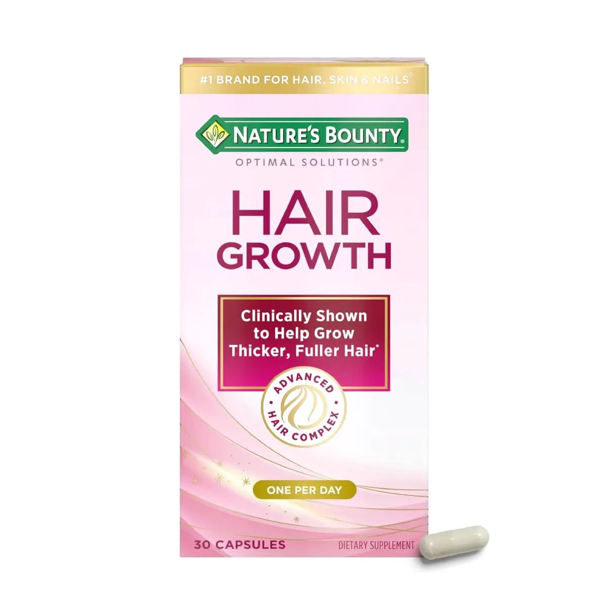 Nature's Bounty Hair Growth 30 Cápsulas - Hi Vitamins