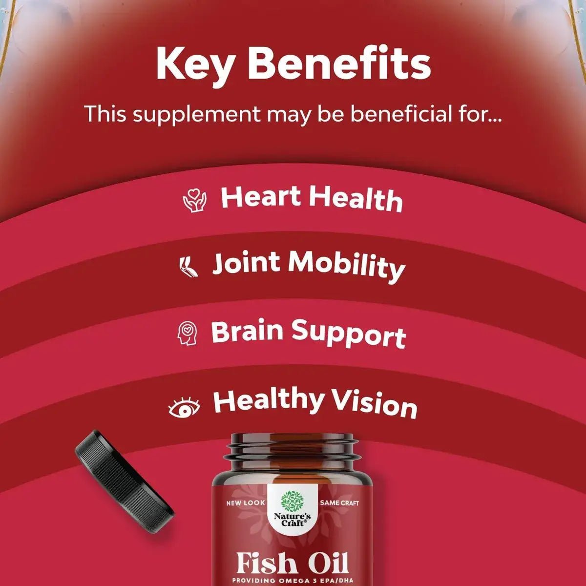 Nature's Craft Omega 3 Fish Oil con EPA y DHA 60 Softgels - Hi Vitamins