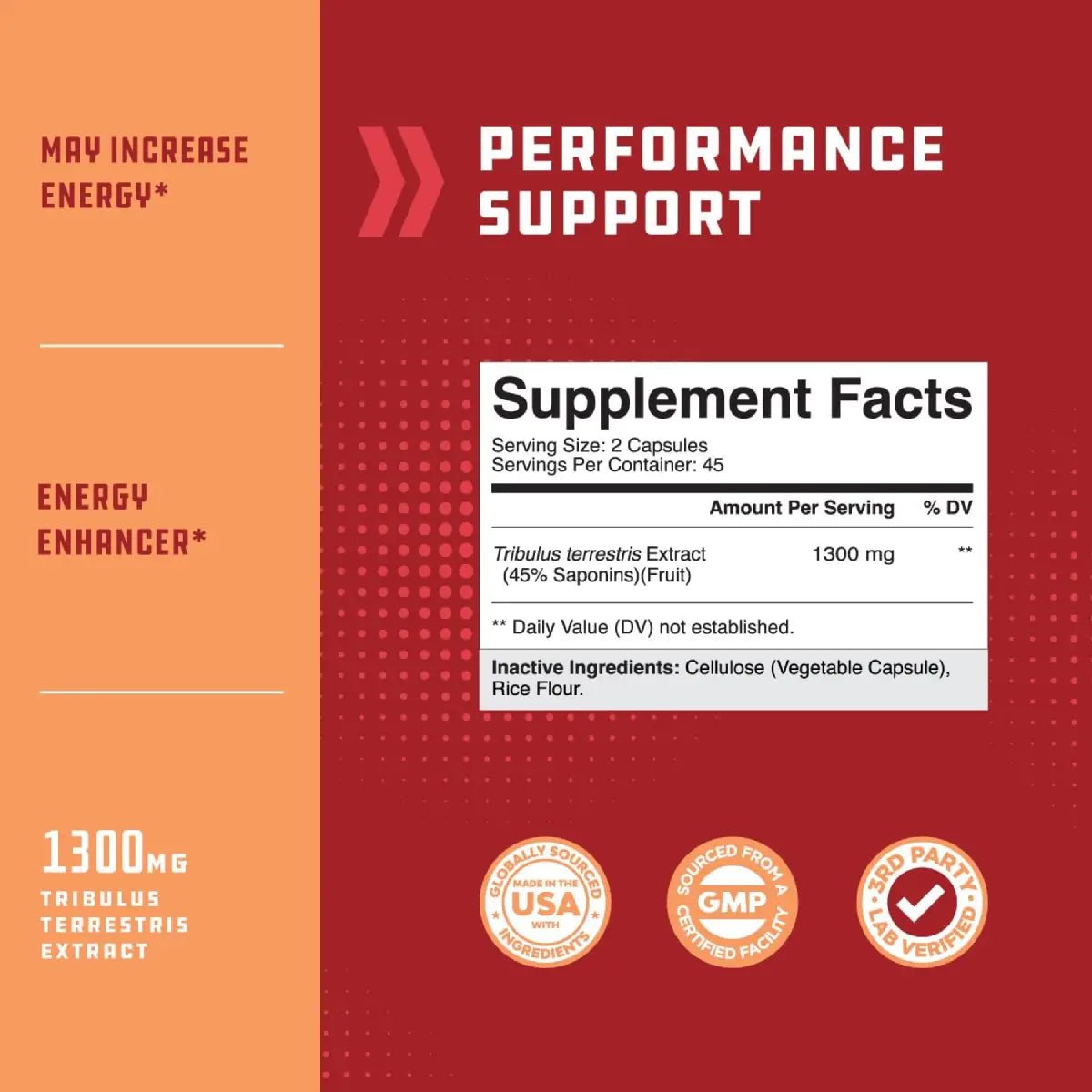 Nature's Craft Tribulus 90 Cápsulas - Hi Vitamins