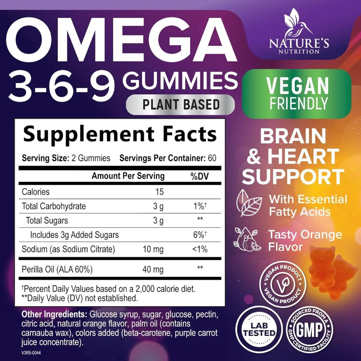 Nature's Nutrition Omega 3 - 6 - 9 120 Gomitas - Hi Vitamins