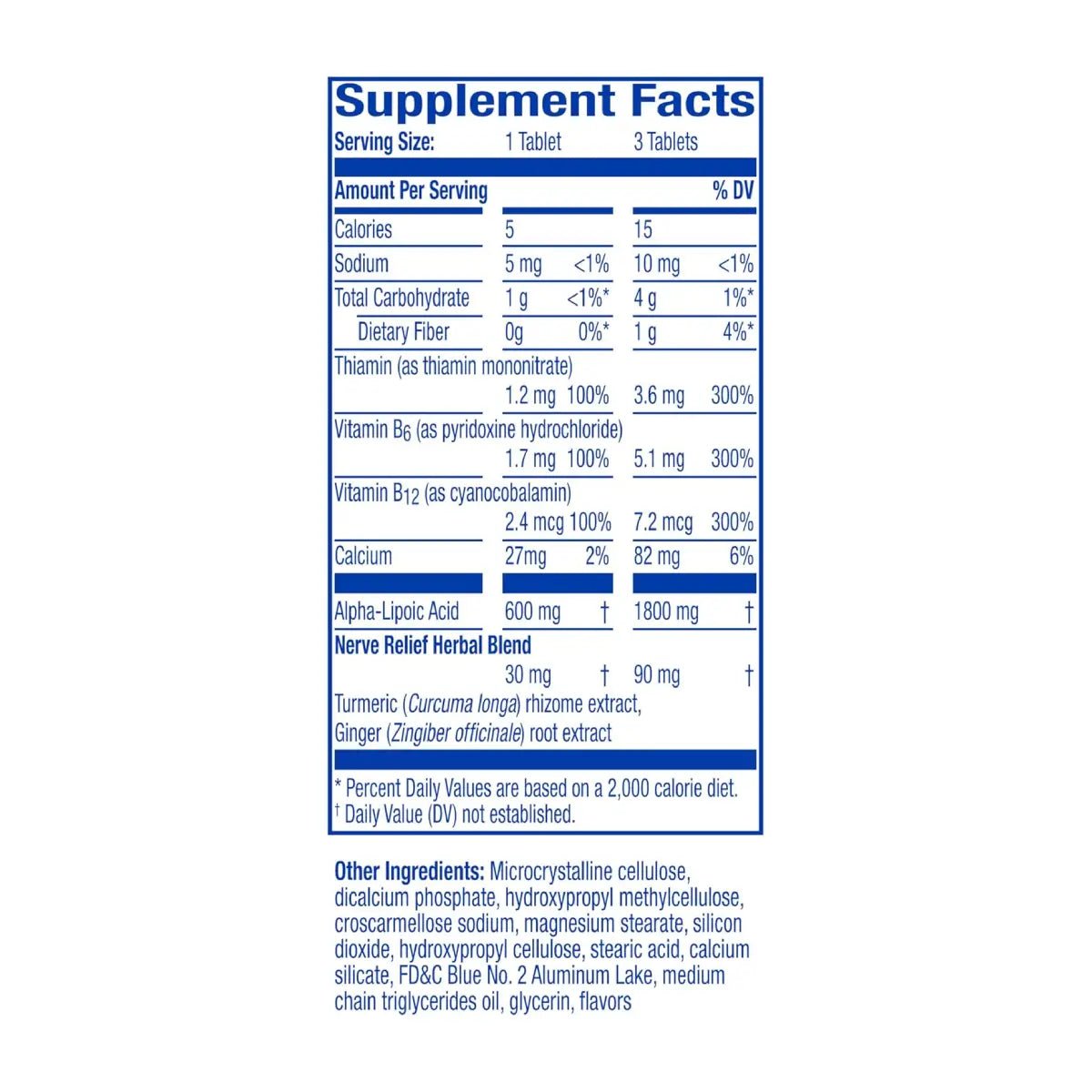 Nervive® Nerve Relief 30 Tabletas - Hi Vitamins