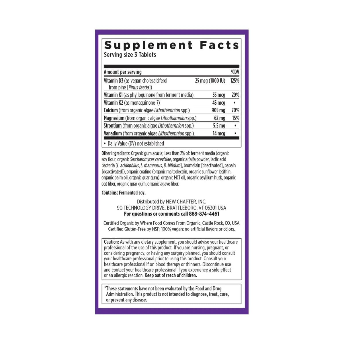 New Chapter® Bone Strength Take Care 60 Tabletas - Hi Vitamins