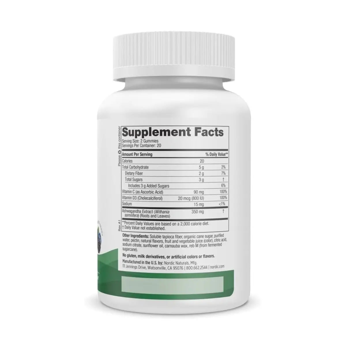 Nordic Naturals Alivio del Estrés 40 Gomitas Sabor Mix de Bayas - Hi Vitamins