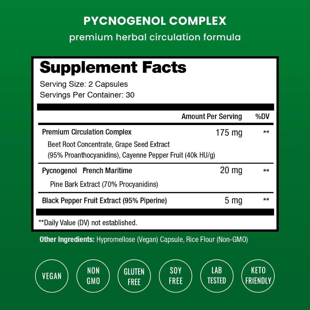 Nutrachamps® Pycnogenol 200mg 60 Cápsulas - Hi Vitamins