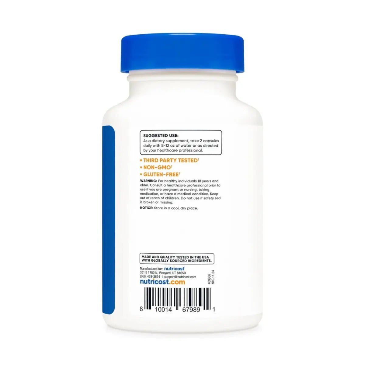 Nutricost AKG 1000 Mg 240 Cápsulas - Hi Vitamins