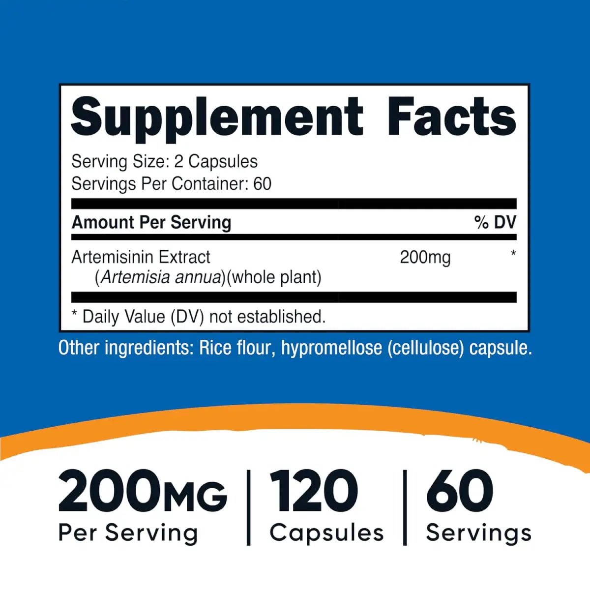 Nutricost Artemisinin 200 mg 120 cápsulas – Apoyo al sistema inmunológico - Hi Vitamins