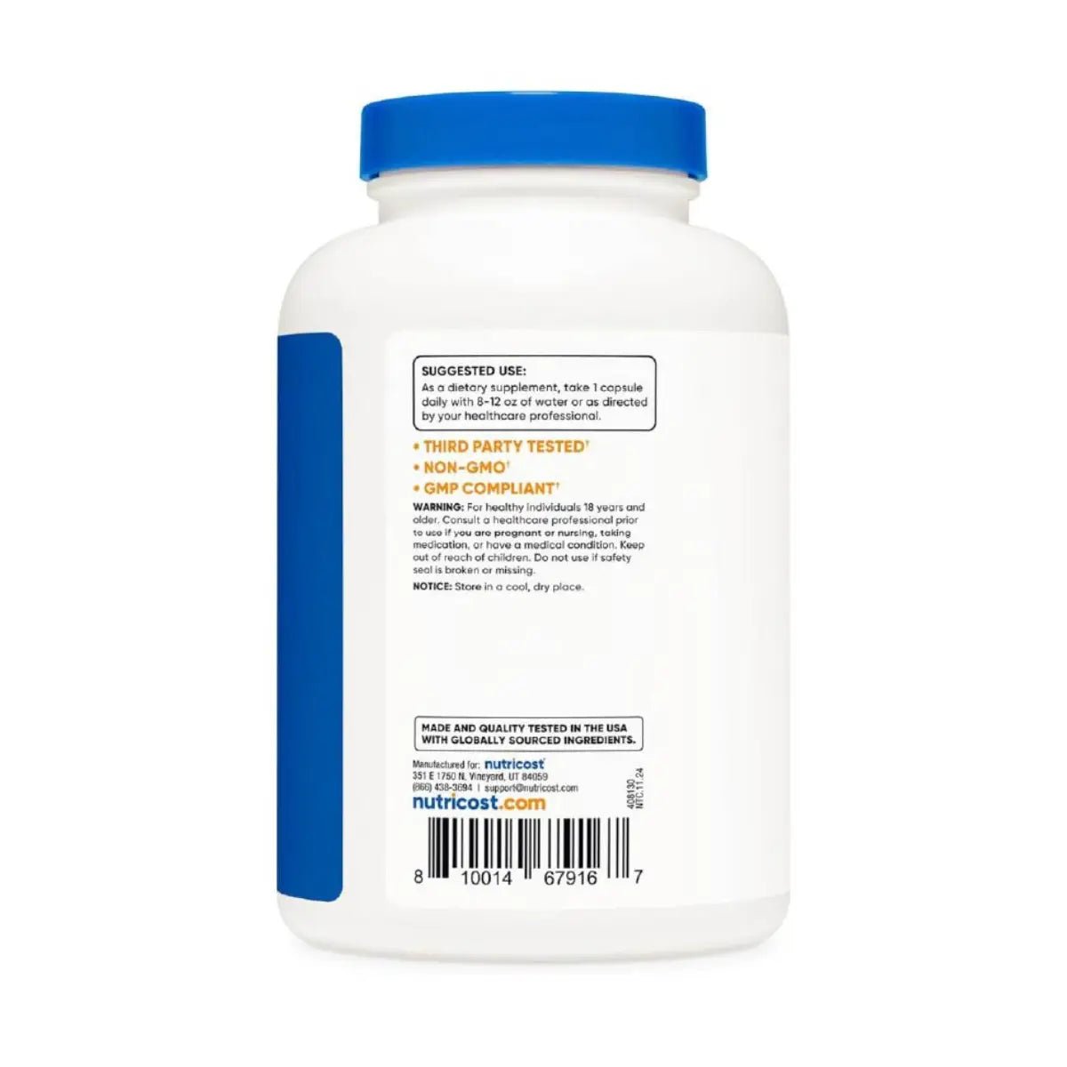 Nutricost Betaína HCI + Pepsina 790 Mg 240 Cápsulas - Hi Vitamins