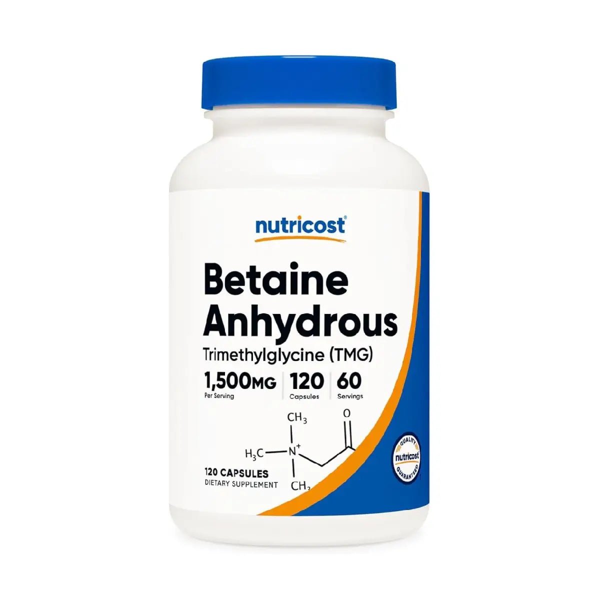 Nutricost Betaine Anhydrous 1500 Mg 120 Cápsulas - Hi Vitamins