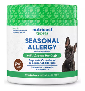 NUTRICOST PET SEASONAL ALLERGY 60 CHEWABLES