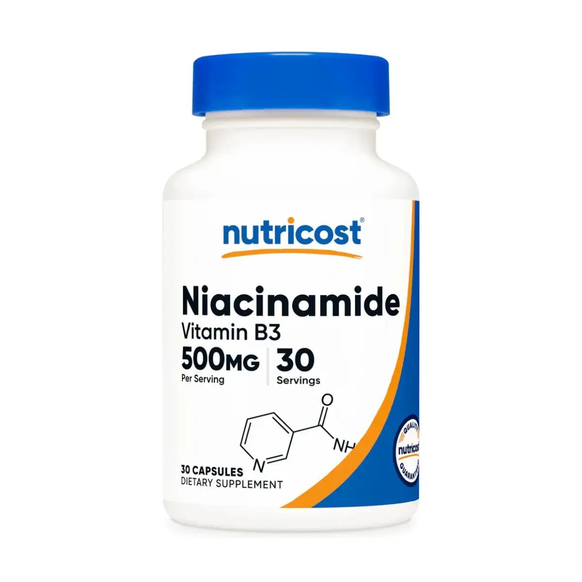 Nutricost Niacinamida con Vitamina B3 500 Mg 30 Cápsulas - Hi Vitamins