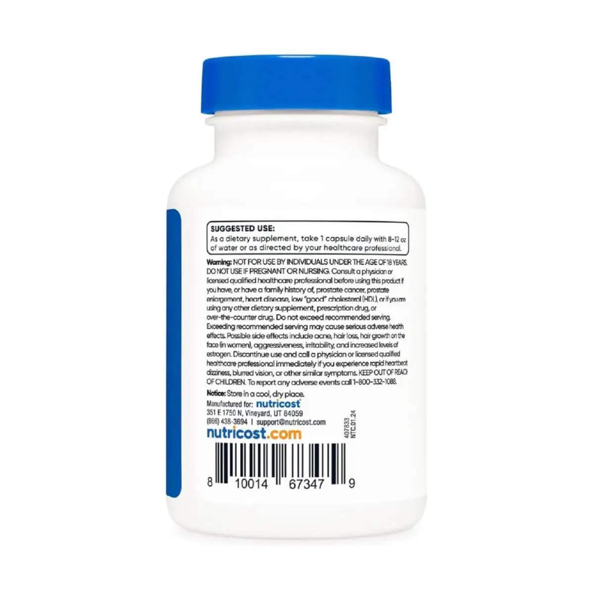 Nutricost Pregnenolona 30 Mg 120 Cápsulas - Hi Vitamins