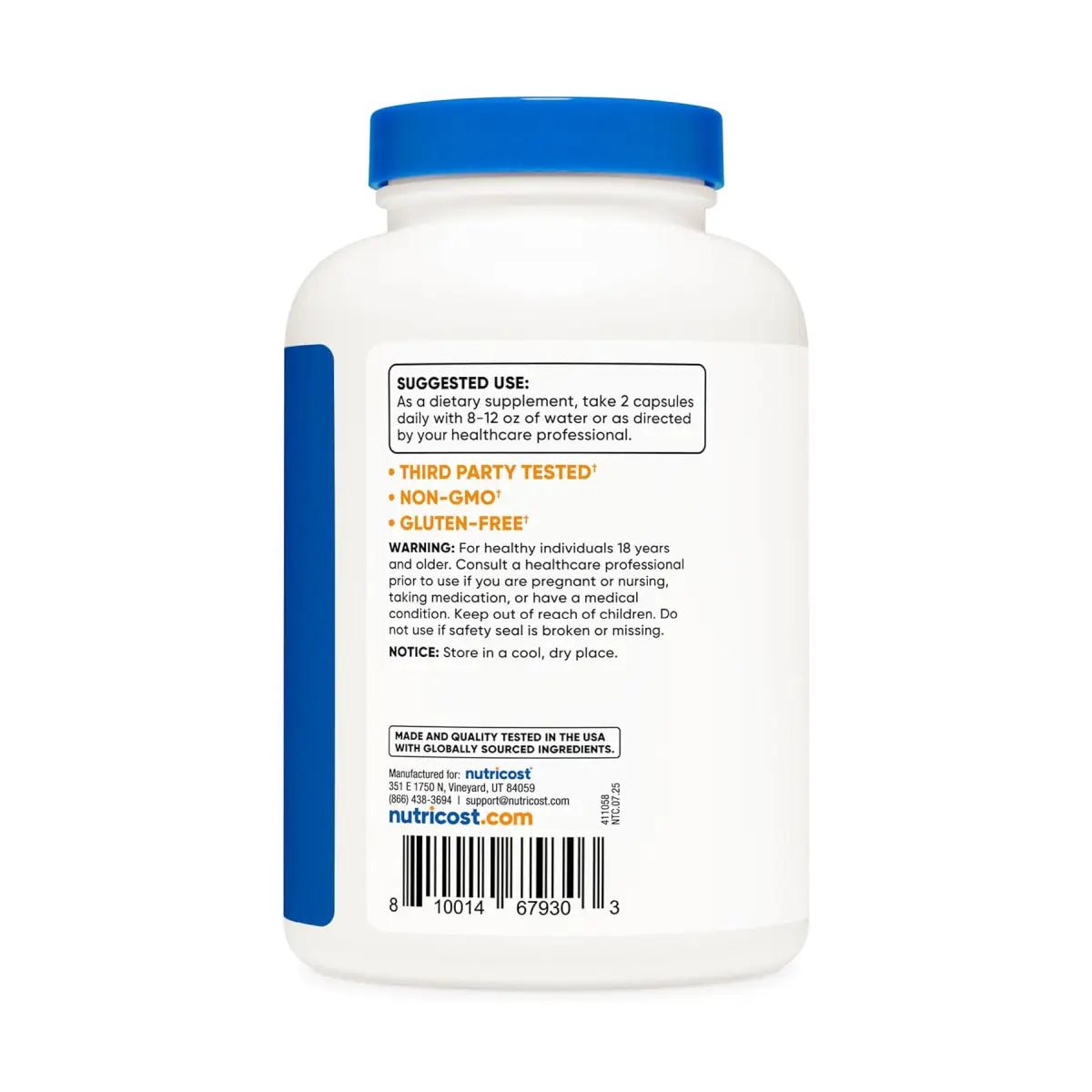 Nutricost Tartrato de L - Carnitina 1000 Mg 240 Cápsulas - Hi Vitamins