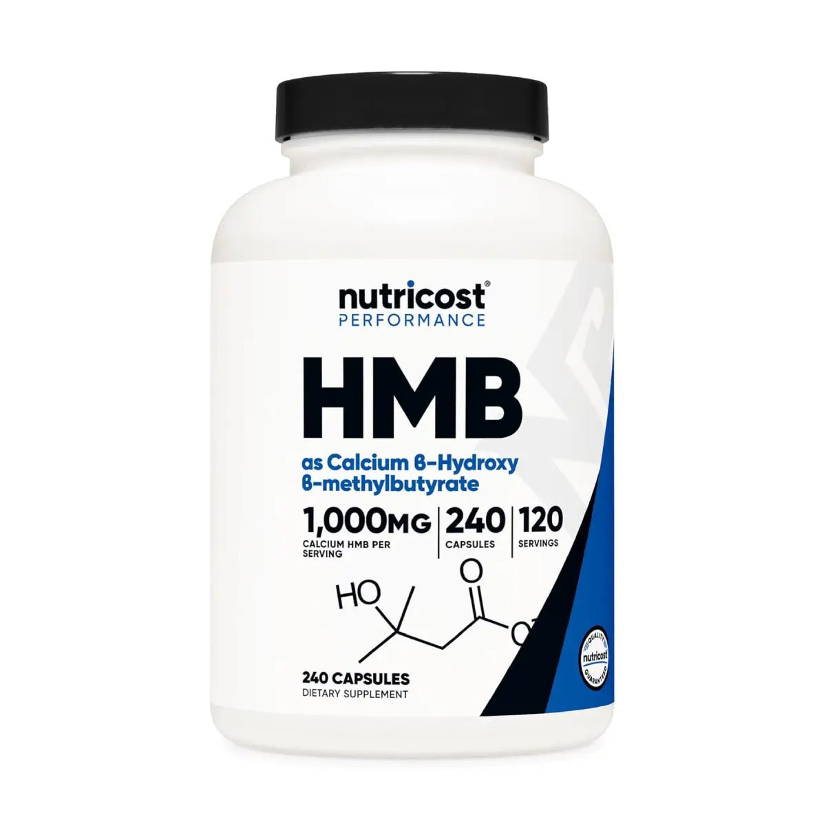 Nutricost® HMB Beta Hidroxi Beta Metilbutirato 1000 mg 240 Cápsulas - Hi Vitamins