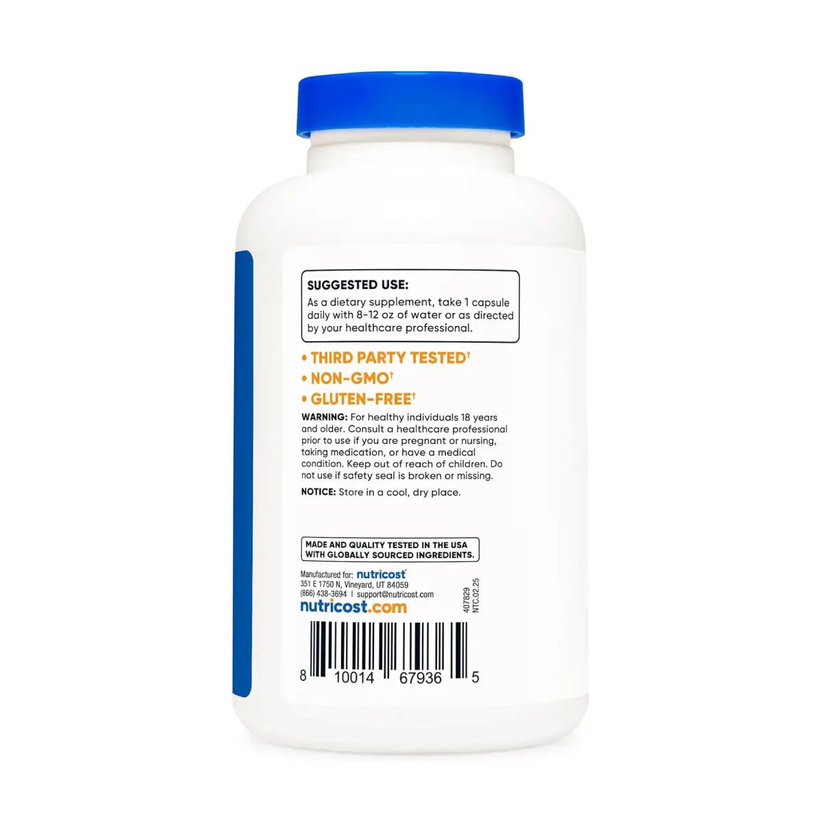 Nutricost® L - Teanina (L - Theanine) 200 mg 240 Cápsulas - Hi Vitamins