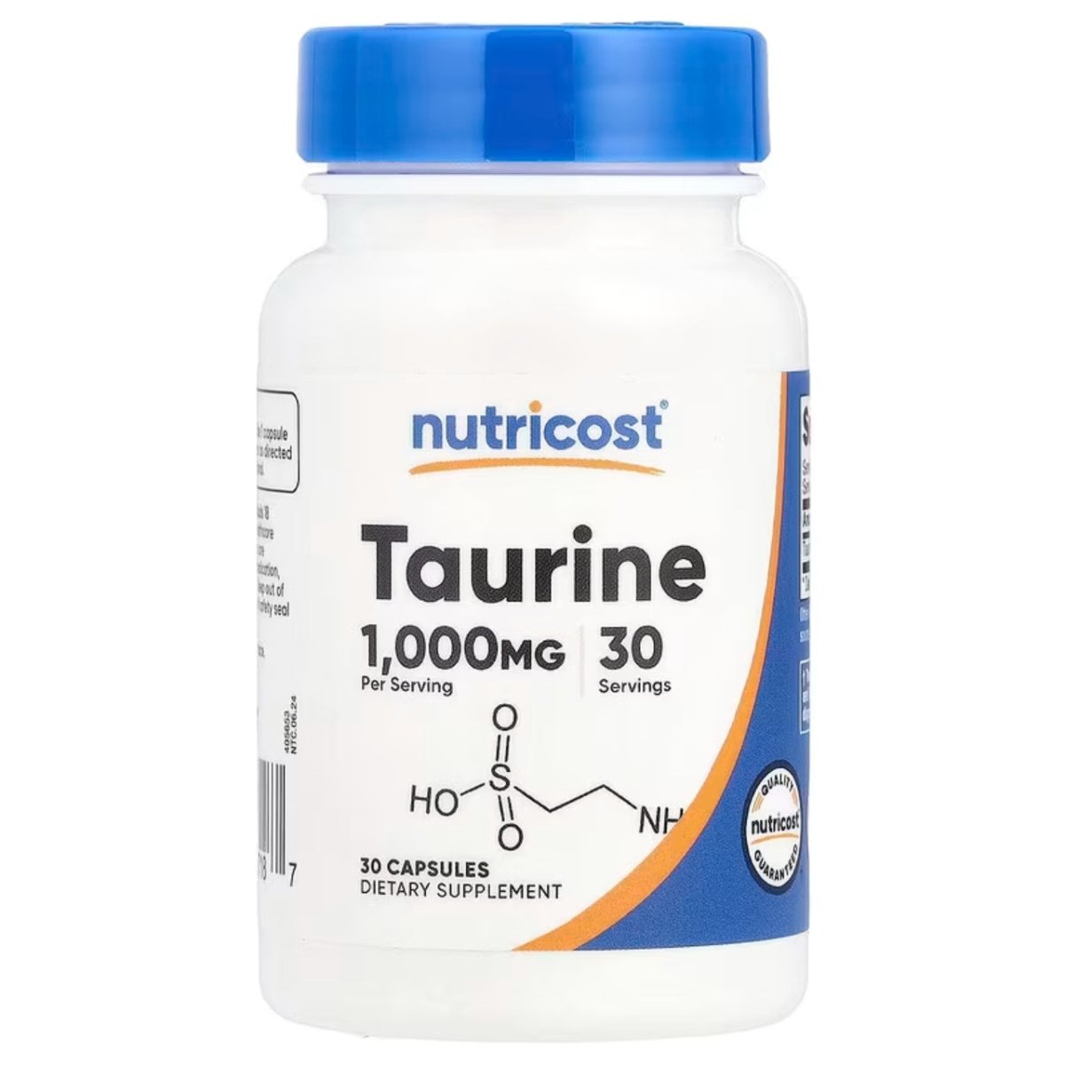 Nutricost Taurine 1,000 Mg 30 Cápsulas - Hi Vitamins