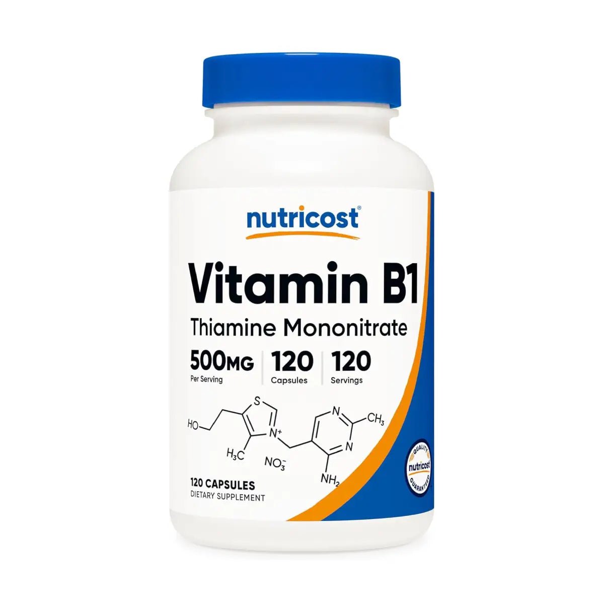 Nutricost® Vitamina B1 (Tiamina Mononitrato) 500 mg | 120 Cápsulas - Hi Vitamins