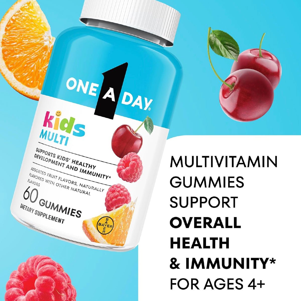 One A Day Multivitamínico Infantil con Vitaminas y Zinc 60 gomitas - Hi Vitamins