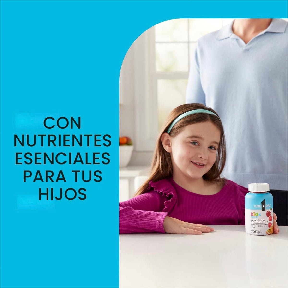 One A Day Multivitamínico Infantil con Vitaminas y Zinc 60 gomitas - Hi Vitamins