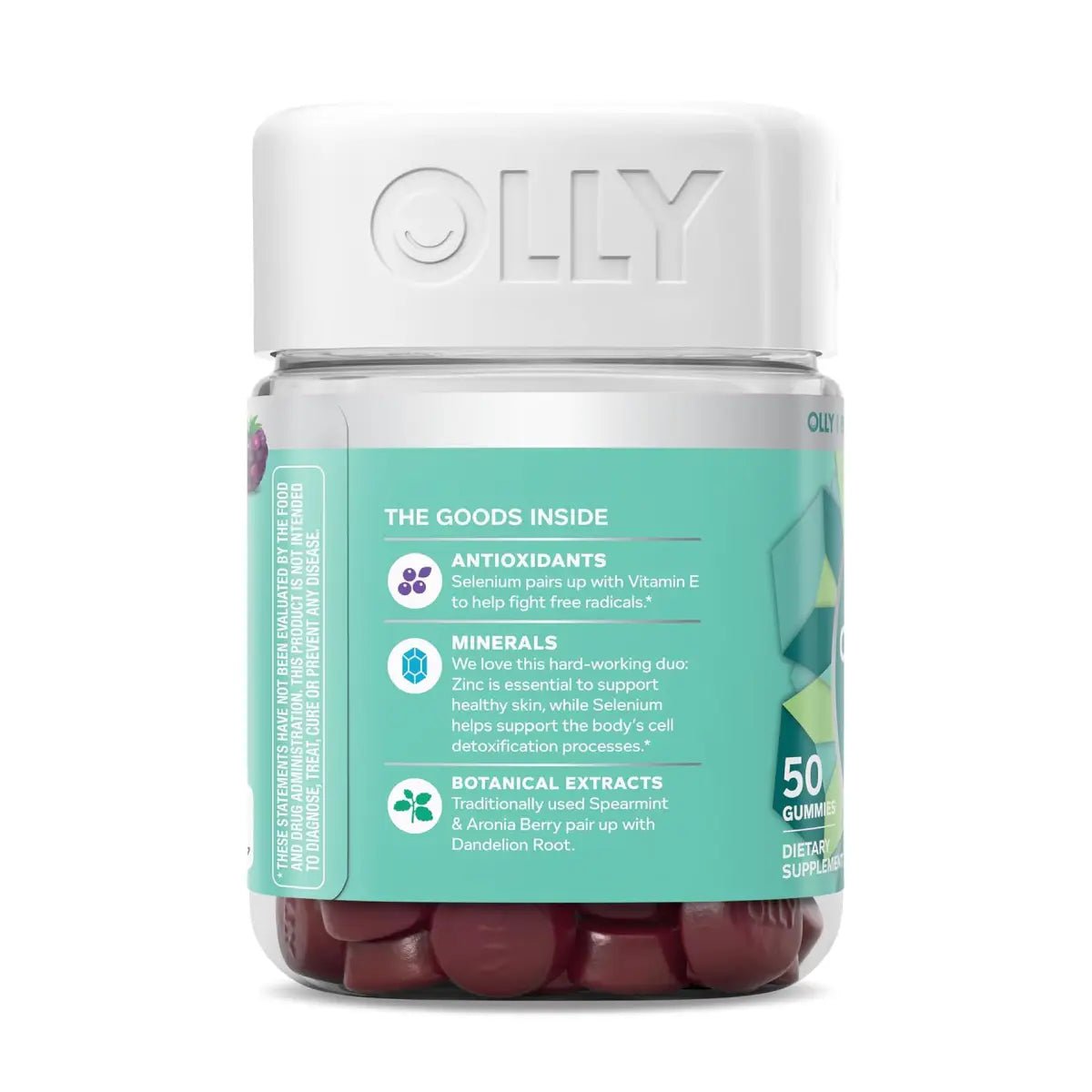 OLLY Flawless Complexion 50 Gomitas Vitaminas para la Piel con Zinc y Antioxidantes - Hi Vitamins