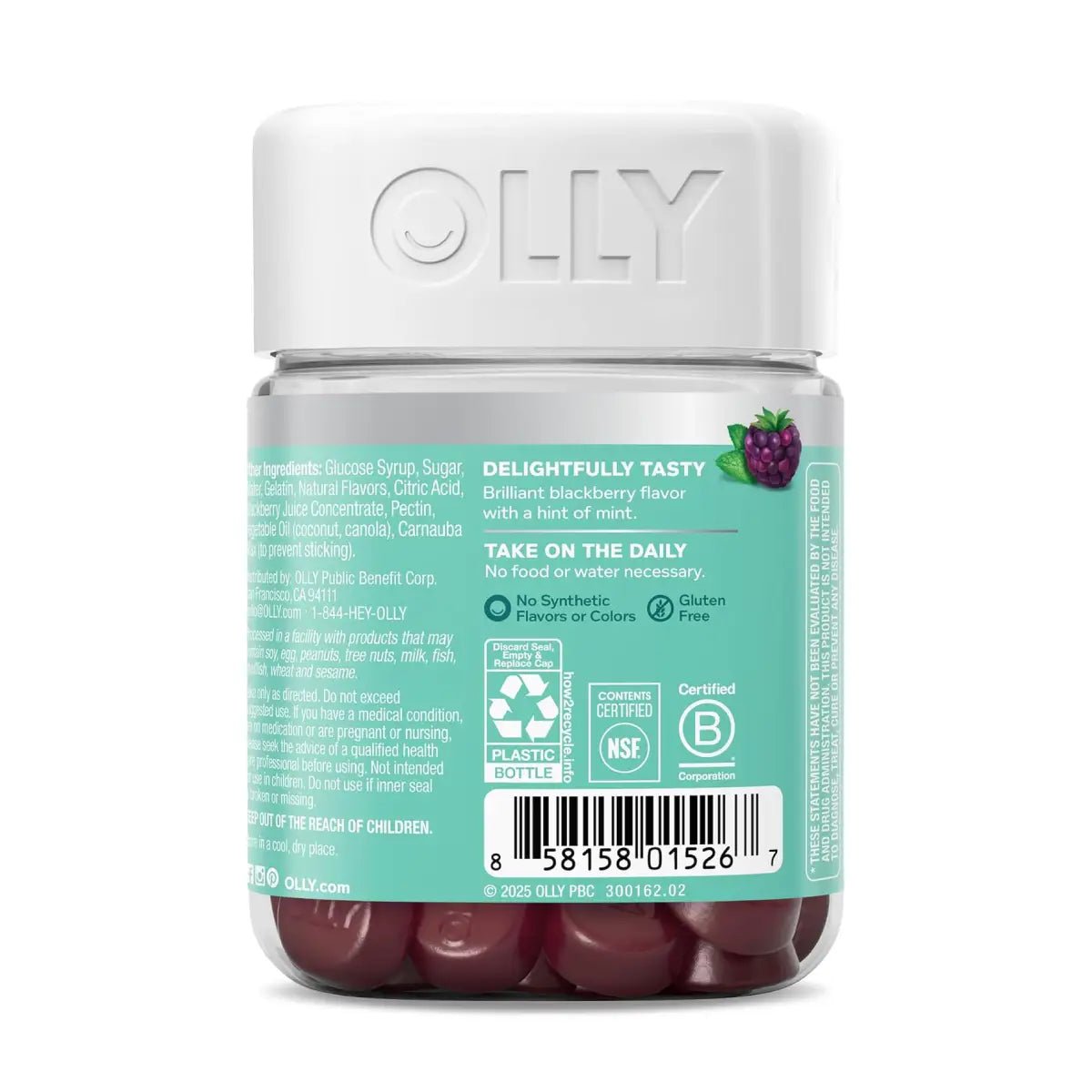 OLLY Flawless Complexion 50 Gomitas Vitaminas para la Piel con Zinc y Antioxidantes - Hi Vitamins