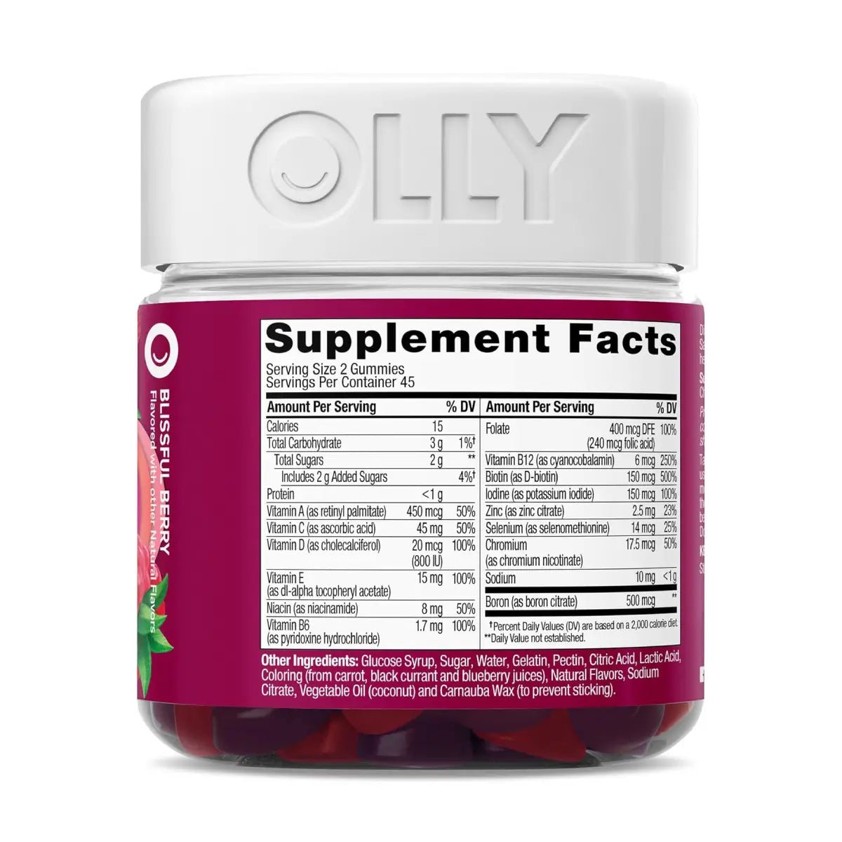 OLLY Multivitamínicos para Mujer 90 Gomitas sabor Bayas - Hi Vitamins