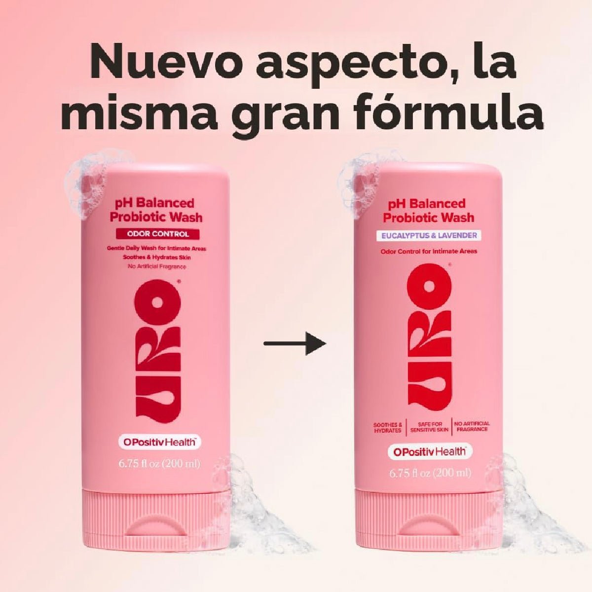 O Positiv Health URO Lavado Íntimo con pH Equilibrado y Probióticos 200 ml Apoyo Frescura y Bienestar Íntimo - Hi Vitamins