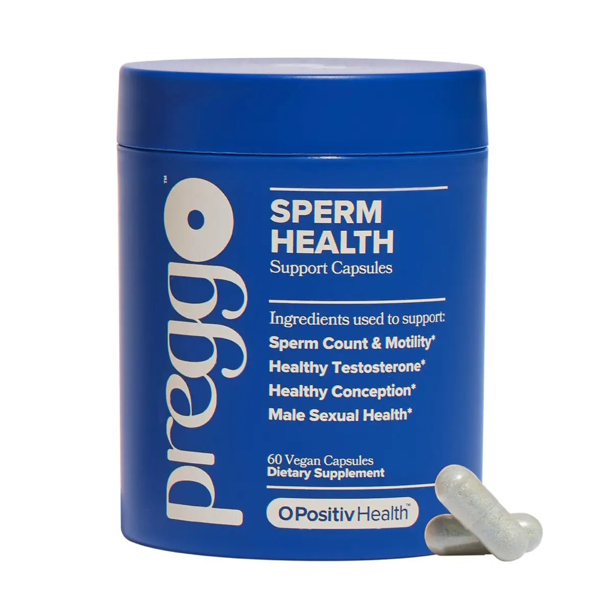 O Positiv Health PREGGO Sperm Health 60 cápsulas - Hi Vitamins