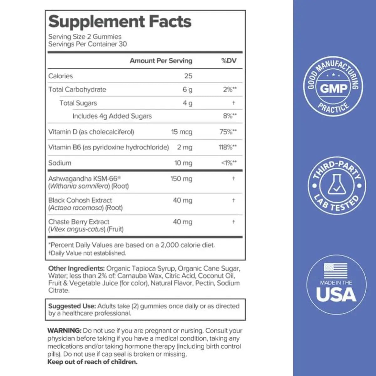 O Positiv MENO 30 Gomitas Soporte para menopausia - Hi Vitamins