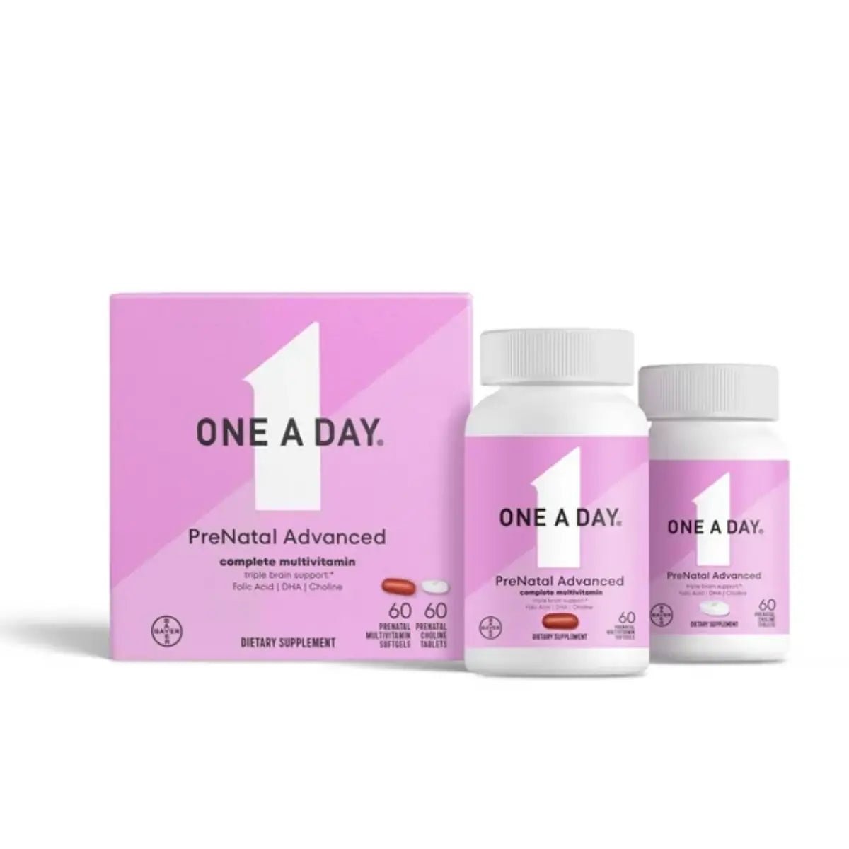 One A Day Multivitamínico Prenatal Avanzado (60 + 60 unidades) - Hi Vitamins