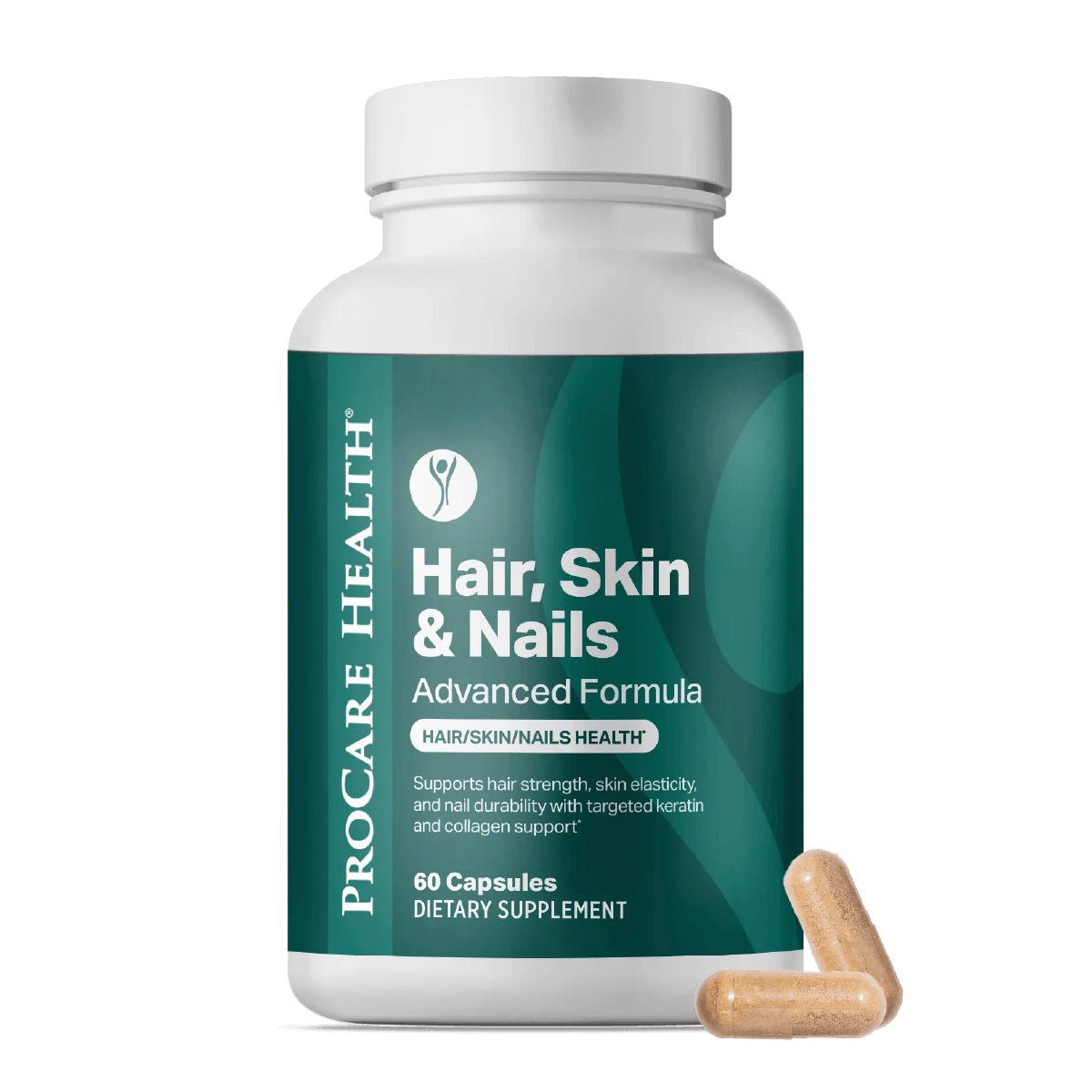 ProCare Health Hair, Skin, Nails 60 Cápsulas Biotina, Queratina y Aminoácidos - Hi Vitamins