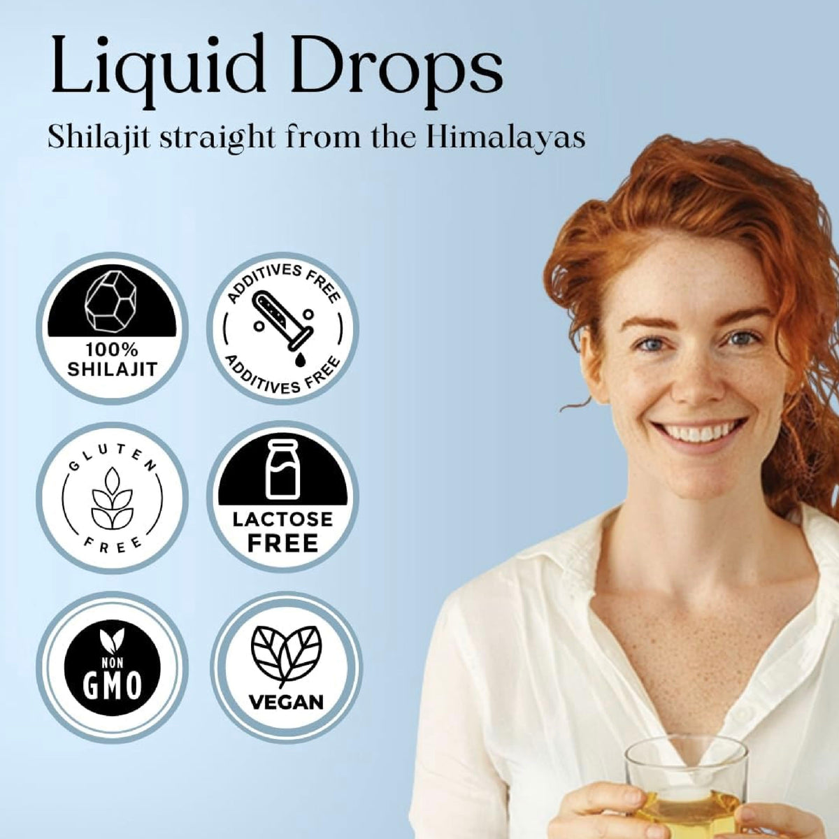 PURE HIMALAYAN Purest Shilajit Liquid Drops 50 ml Ácido Fúlvico y Minerales Traza Apoyo Energía Vitalidad y Bienestar