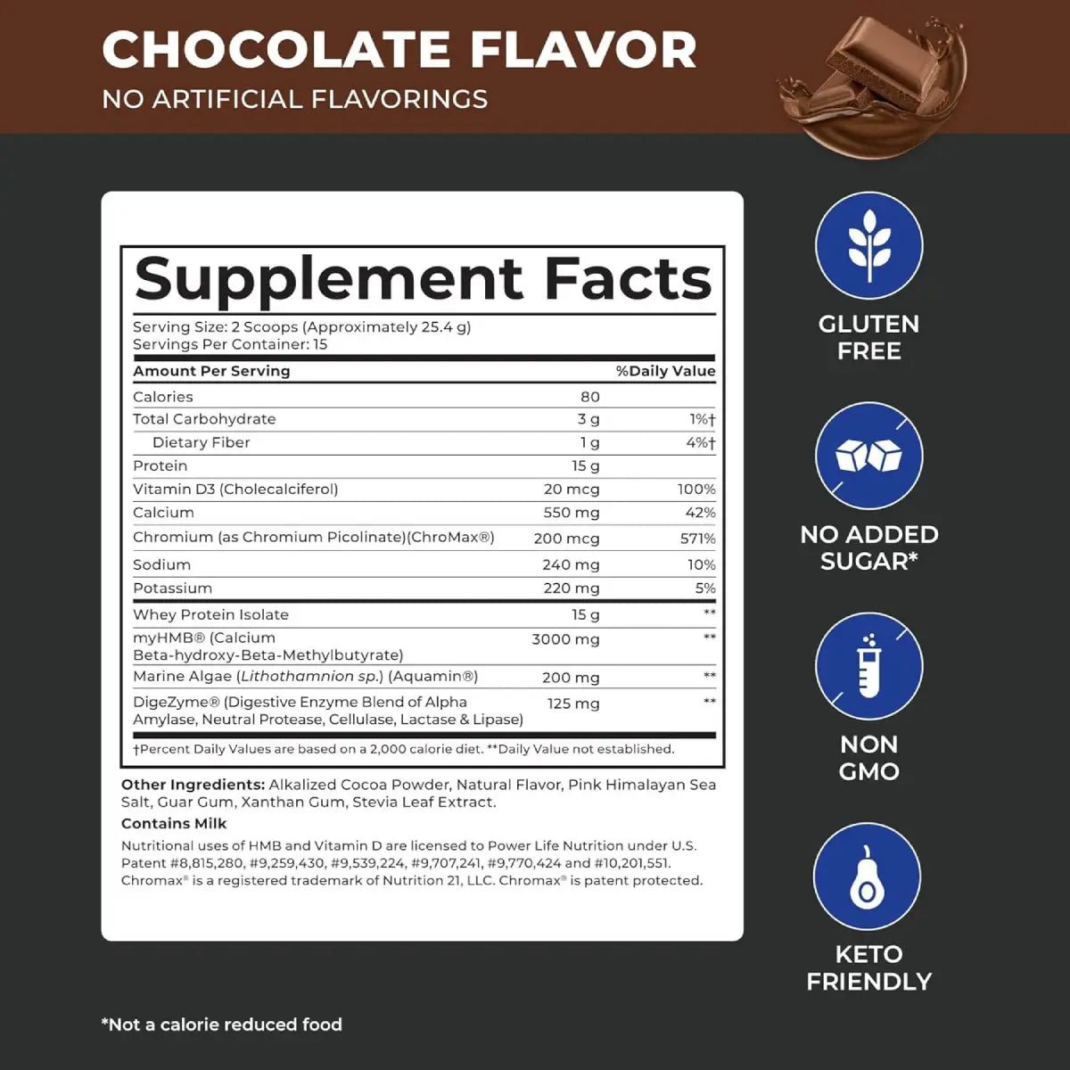 POWER LIFE® Proteína Vegetal de Alto Impacto 386.82 G (13.64 oz) sabor Chocolate - Hi Vitamins