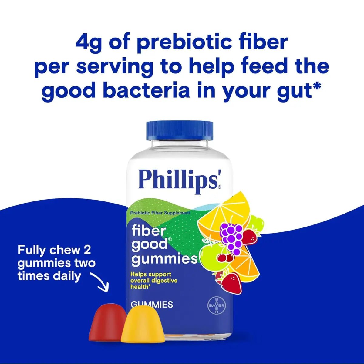 Phillips' Fibra Prebiótica 90 gomitas - Hi Vitamins