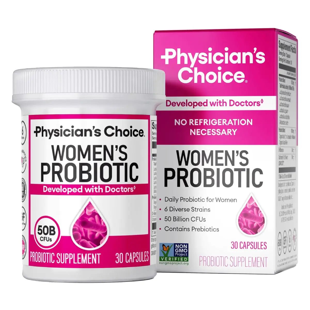 Physician’s Choice Probióticos para Mujeres 50 Billion UFC 30 Cápsulas - Hi Vitamins