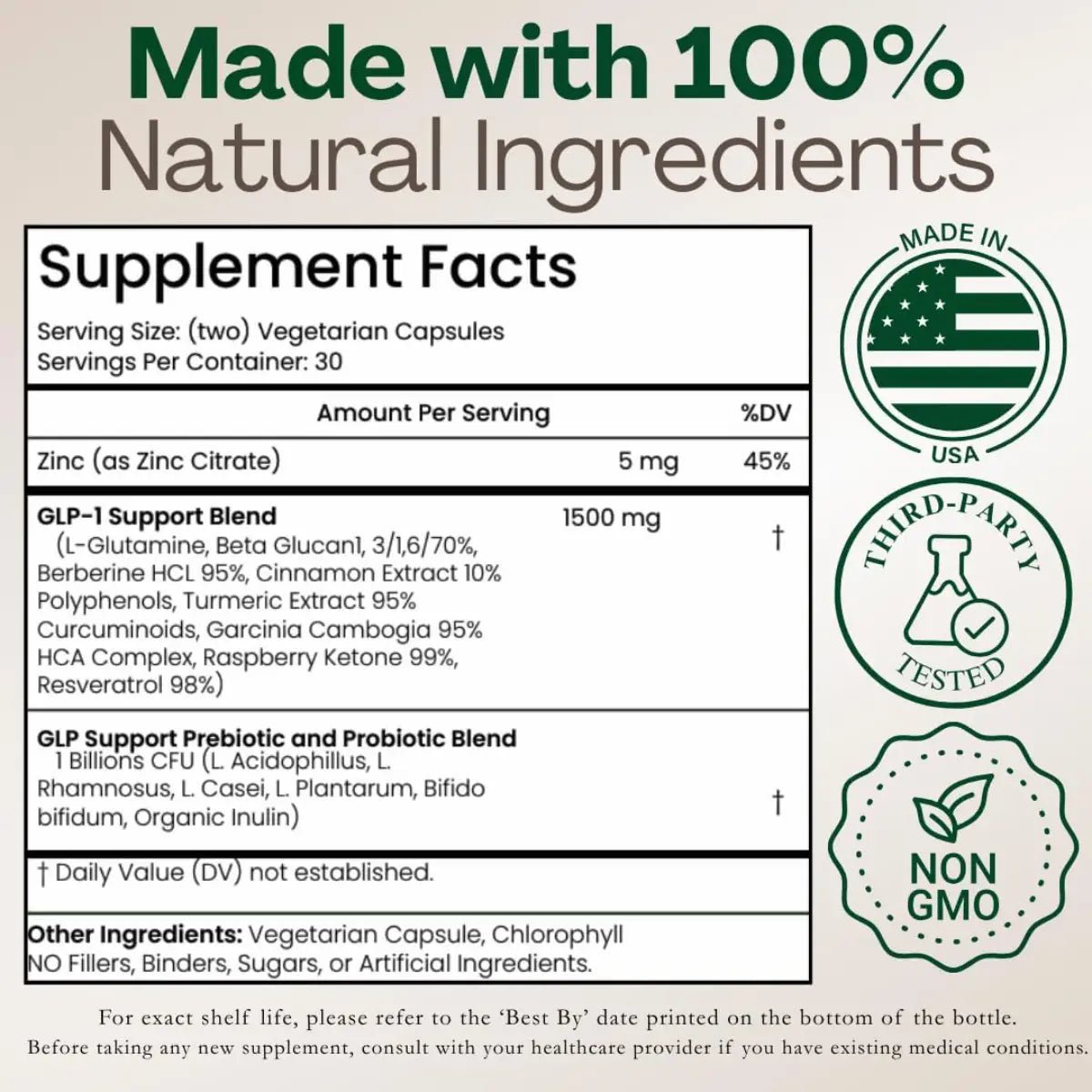 Plus+Ultra GLPLUS+ Activate GLP - 1 60 Cápsulas - Hi Vitamins