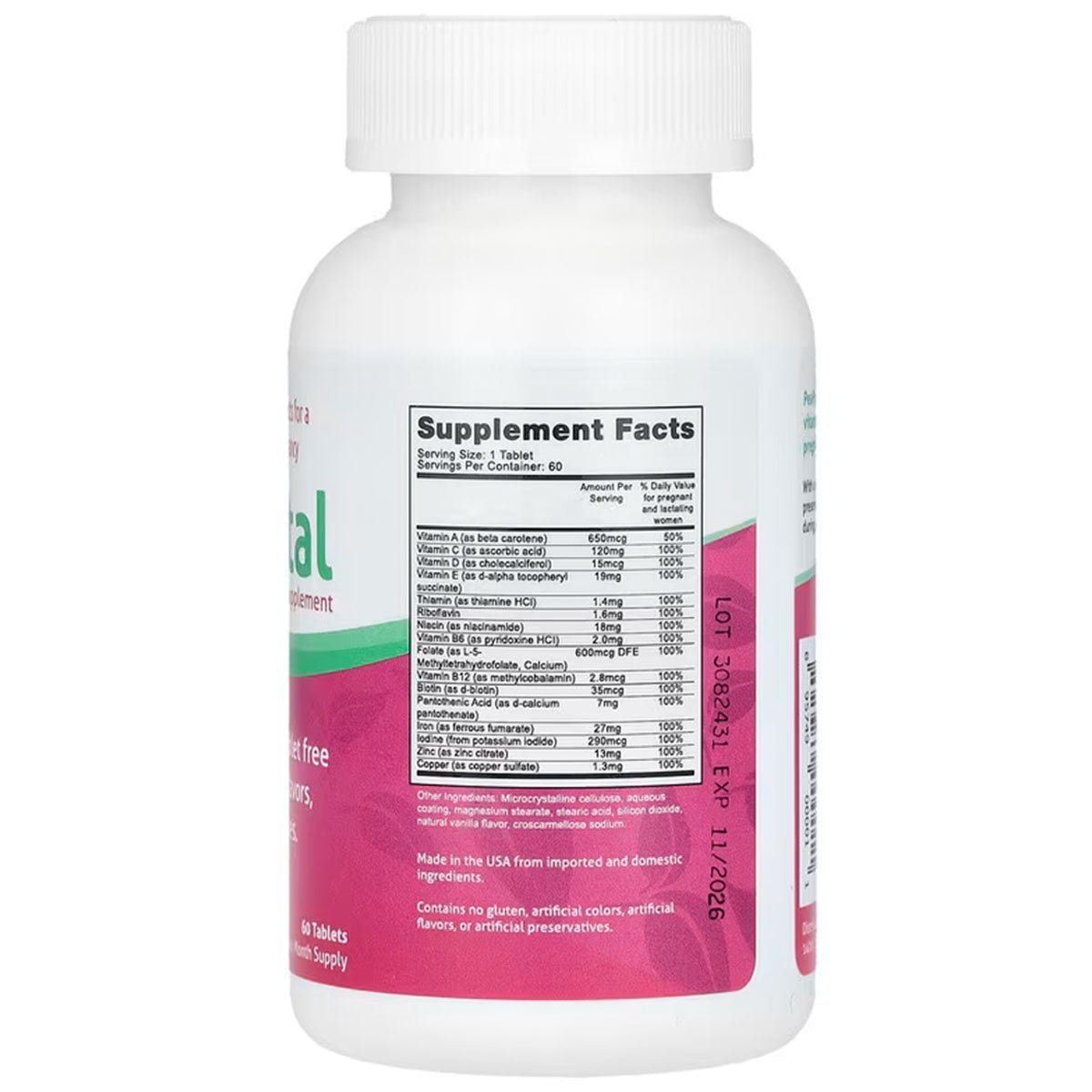 Fairhaven Health Prenatal 60 Tabletas - Hi Vitamins