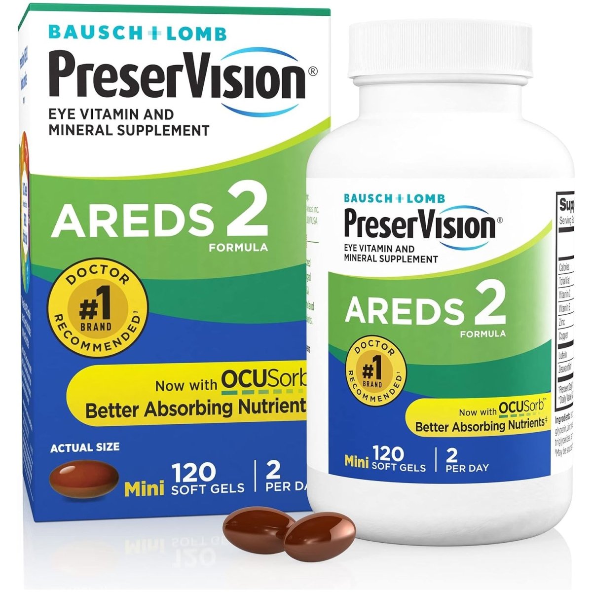 Preservision Areds 2 120 Mini Softgels - Hi Vitamins