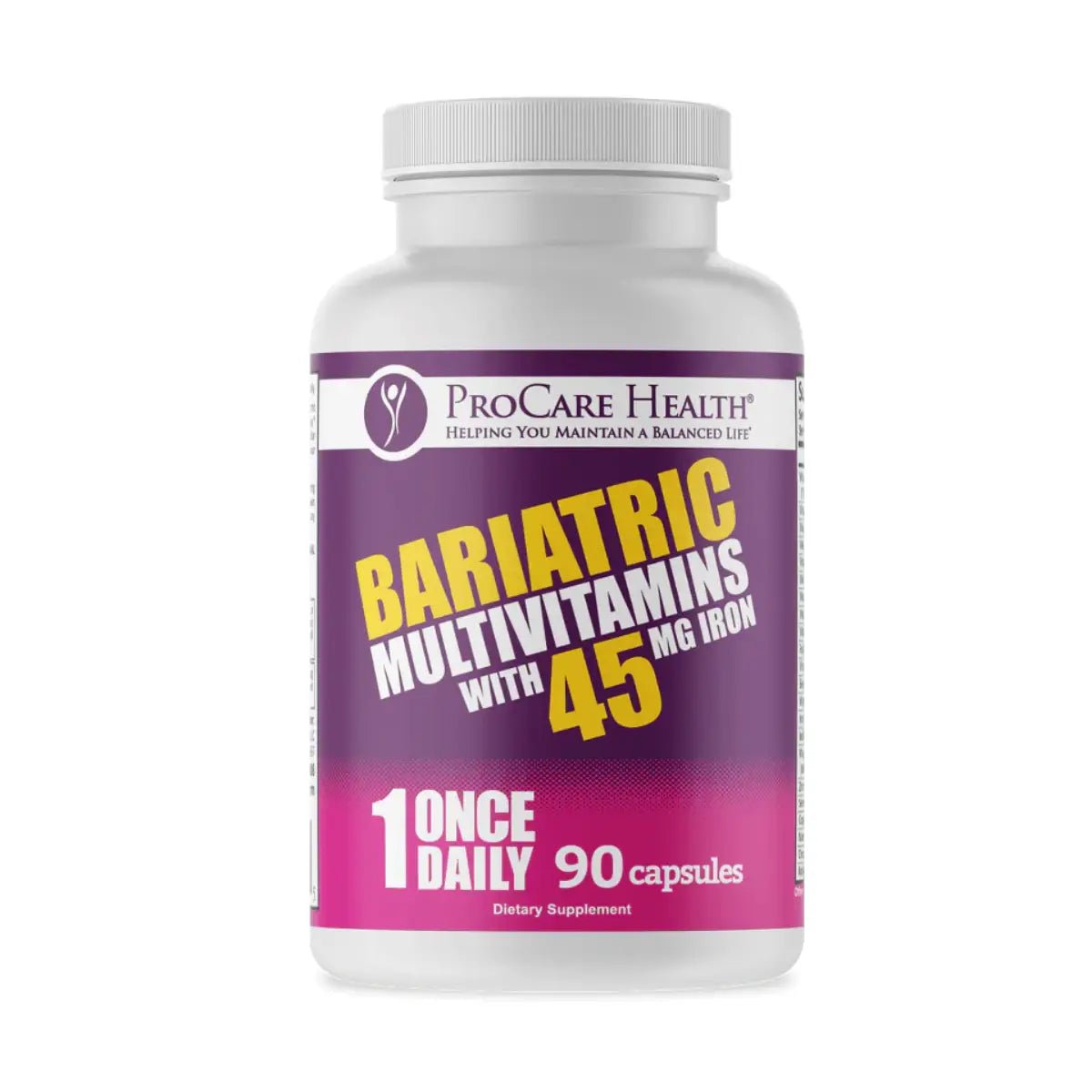 ProCare Health Multivitamínico Bariátrico 45 mg Iron 90 Cápsulas Una Toma Diaria - Hi Vitamins