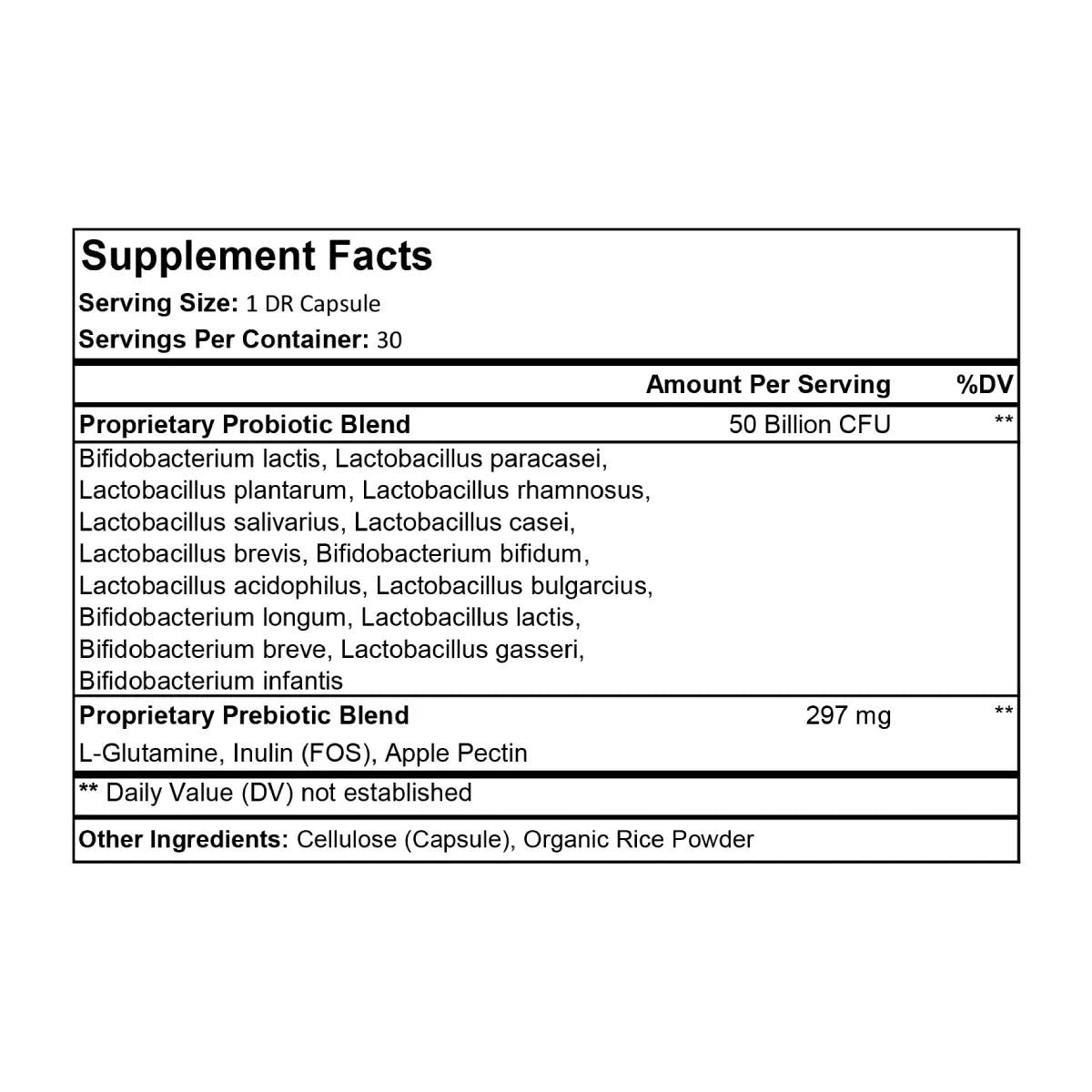 ProCare Health Probiótico 50 Billion CFU 30 Cápsulas - Hi Vitamins