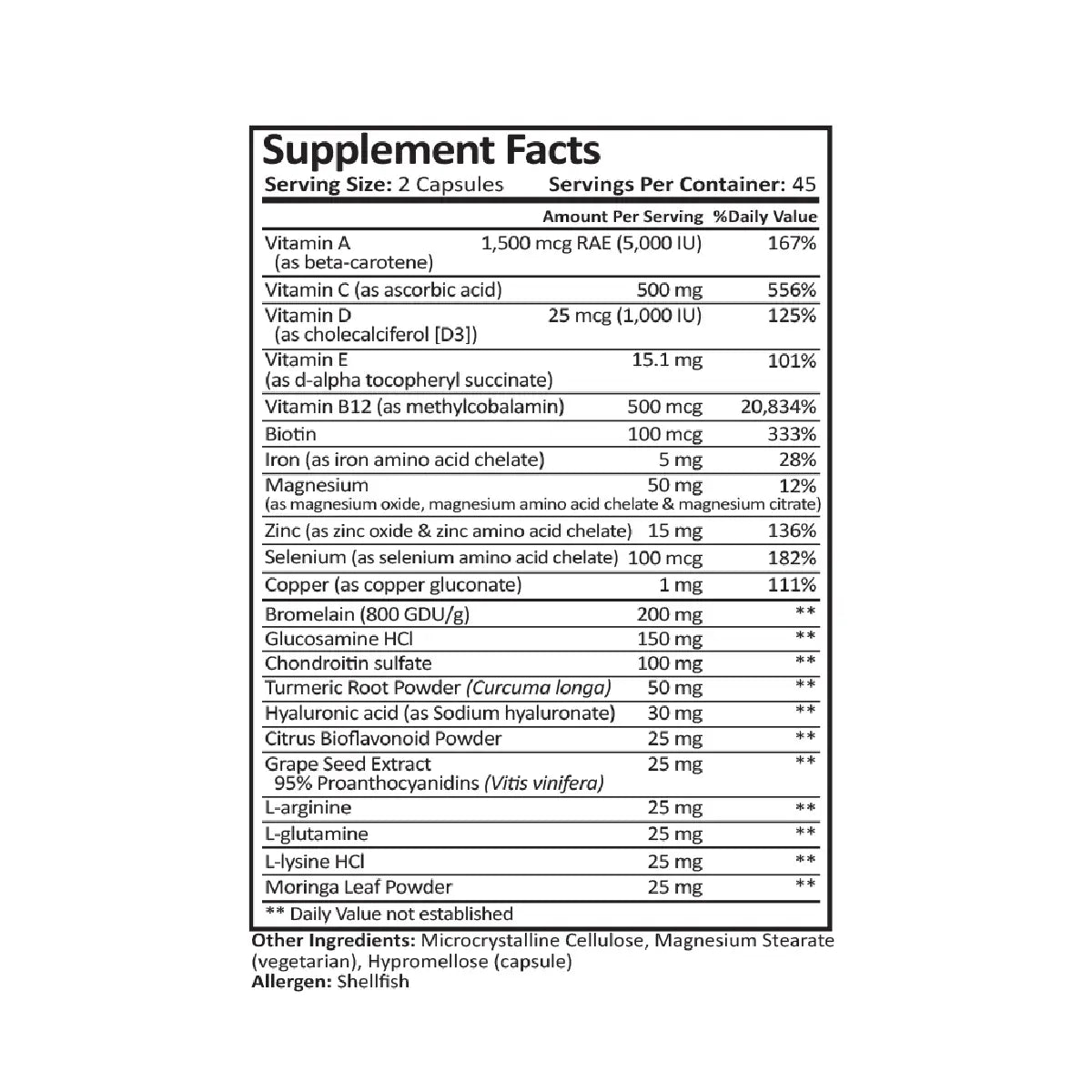 ProCare Health Wound Support 90 Cápsulas - Hi Vitamins