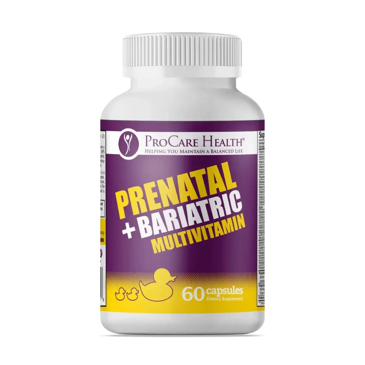 ProCare Health® Multivitamínico Bariátrico Prenatal 60 Cápsulas - Hi Vitamins