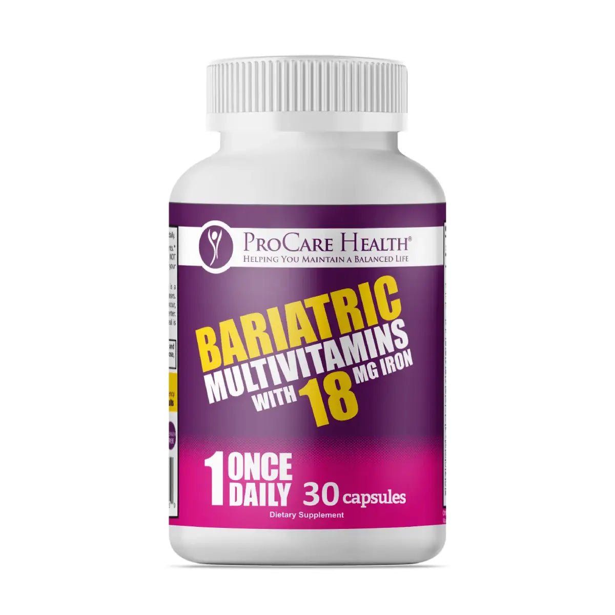 ProCare Health® Multivitamínico Bariátrico con Hierro 30 Cápsulas - Hi Vitamins