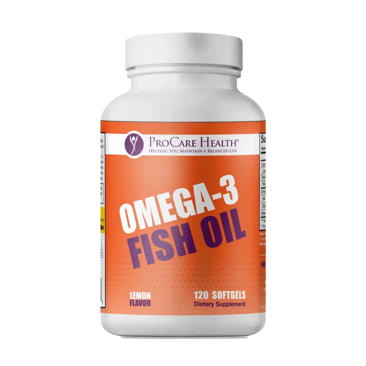 ProCare Health® Omega - 3 de Pescado 3,000 mg con EPA y DHA 120 Softgels - Hi Vitamins