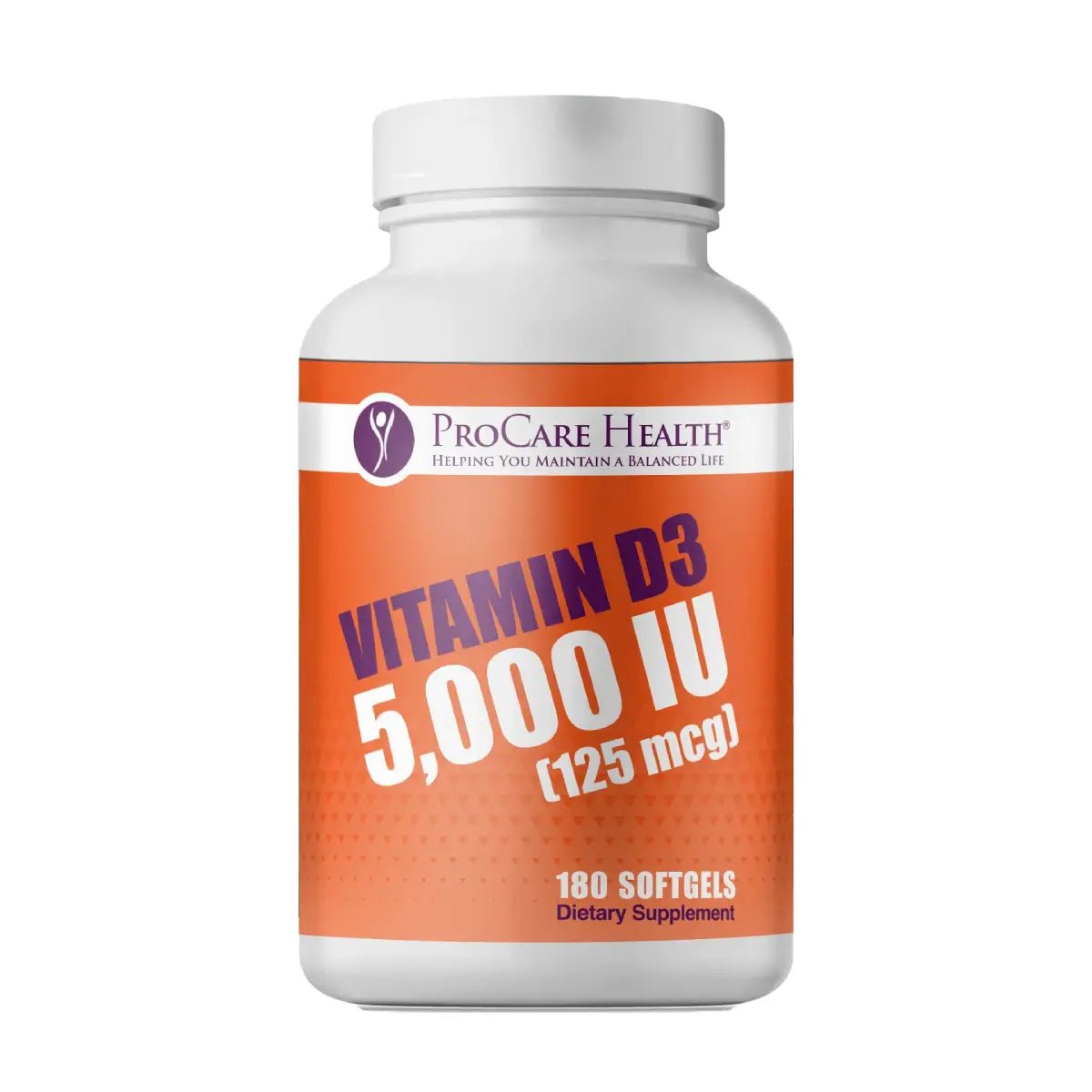 ProCare Health® Vitamina D3 5,000 UI 180 Softgels - Hi Vitamins