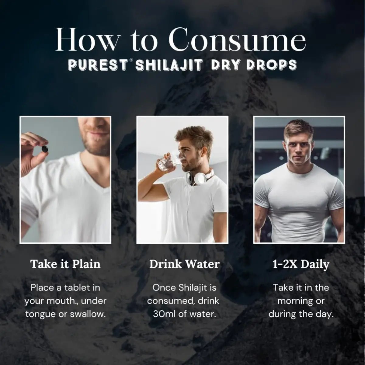 Pure Himalayan® Shilajit Dry Drops | Energía Bienestar 120 Tabletas - Hi Vitamins